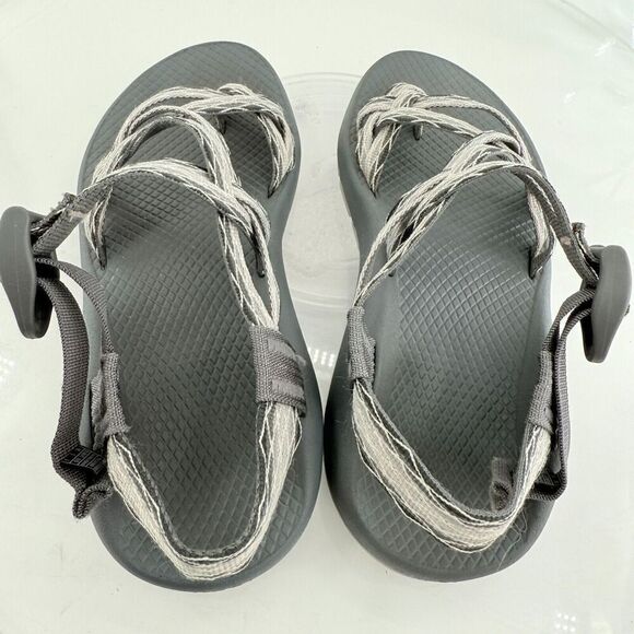 Chaco Women ZX/2 Sandal Sz 7 Outdoor Hike Black Gray Strappy Thong Adjustable - Picture 12 of 12
